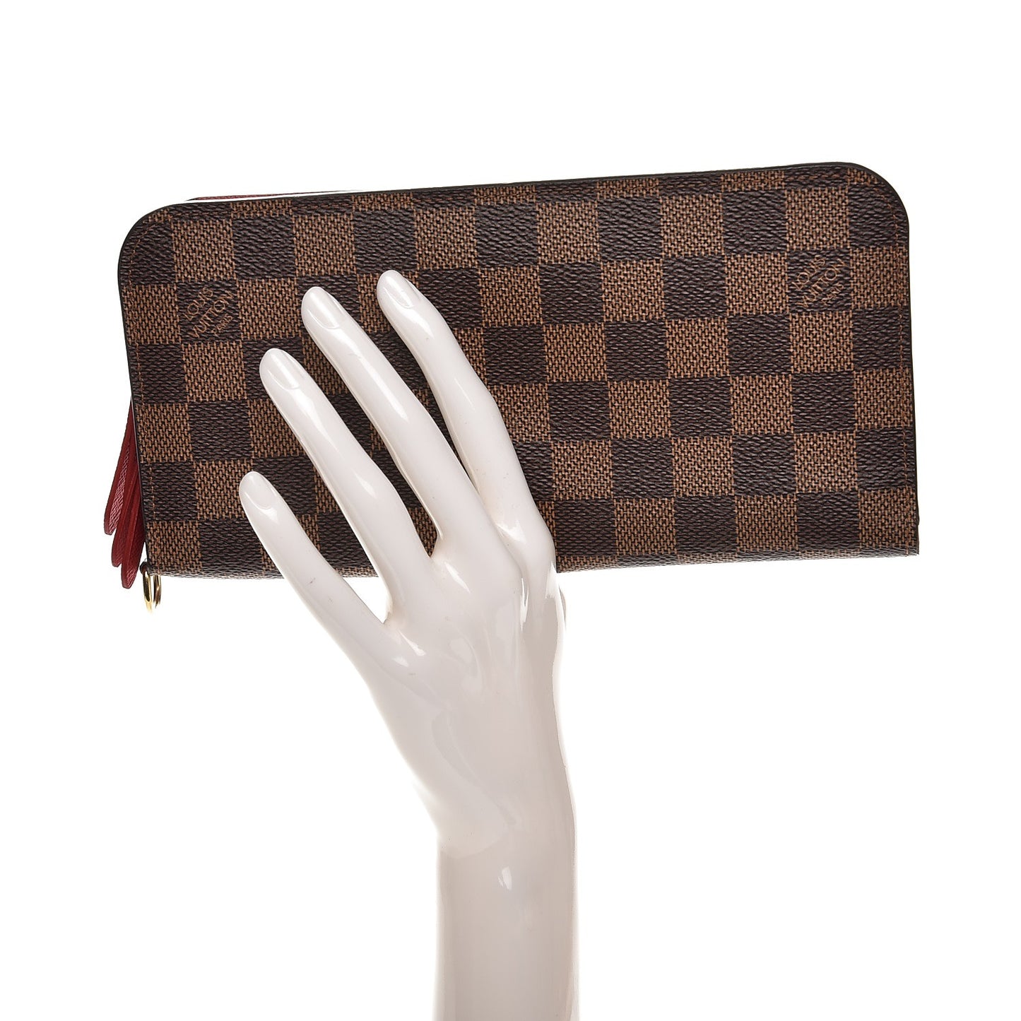 Damier Ebene Insolite Wallet Red