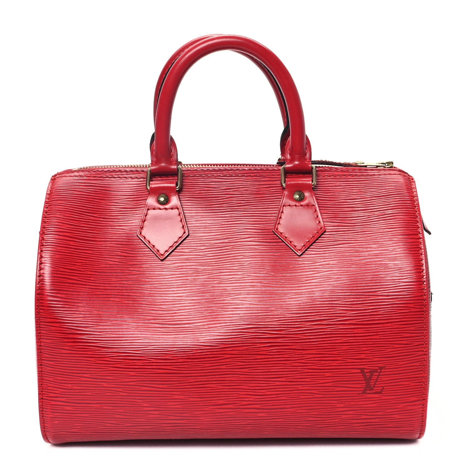 Louis Vuitton Epi Speedy 25 Castillan Red 1 of 12
