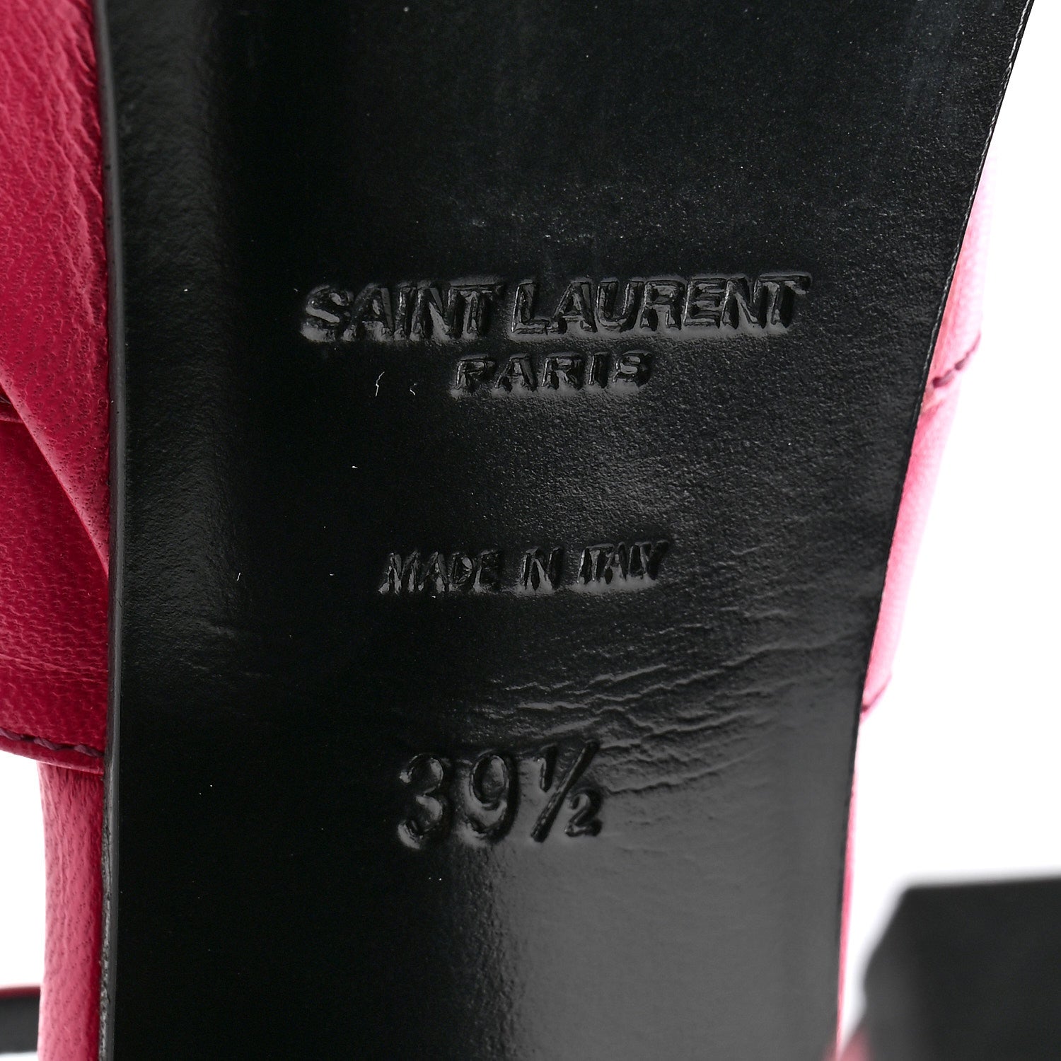 Saint Laurent Goatskin Candy 80 Platform Sandals 39.5 Bubblegum 7 of 14