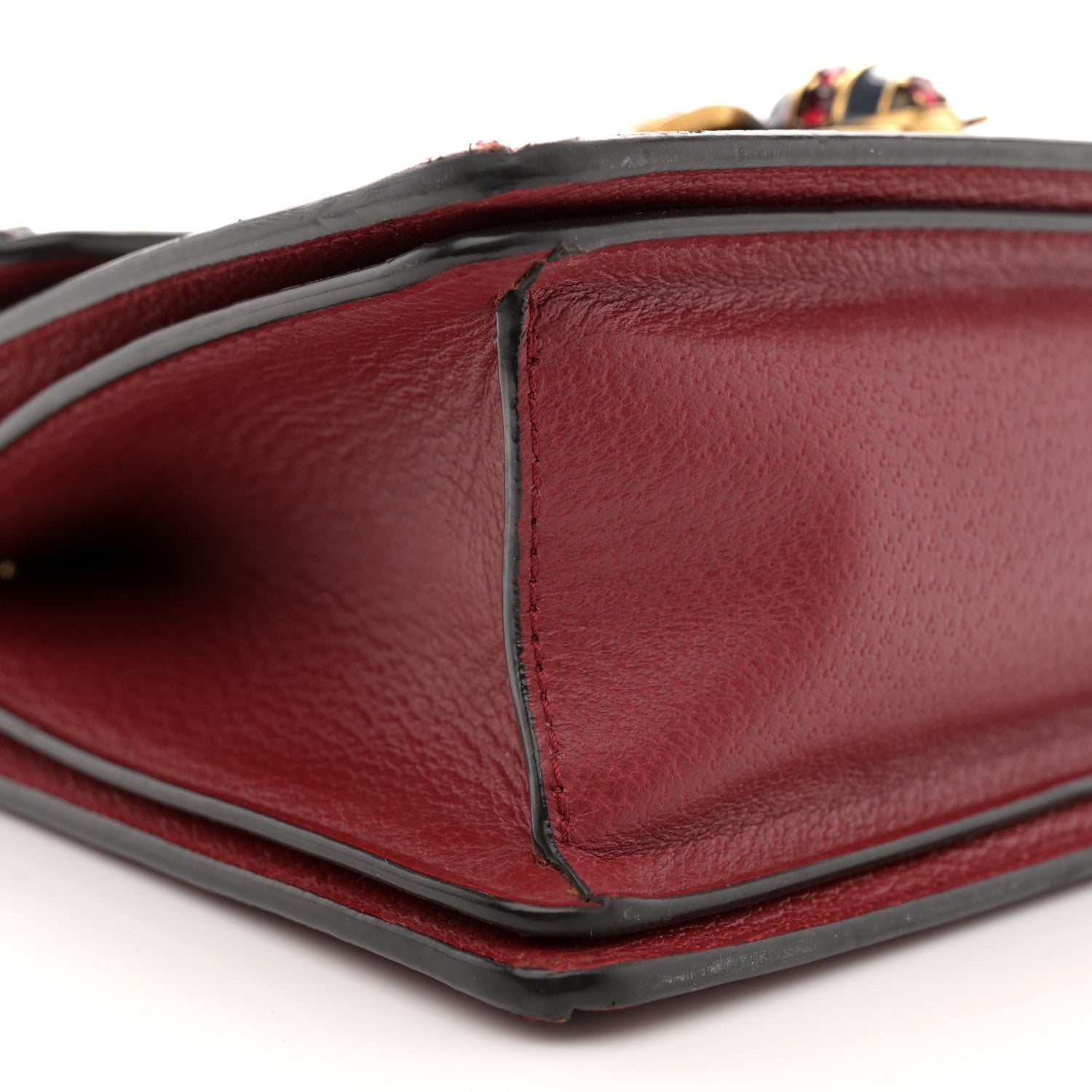 Gucci GG Supreme Monogram Small Queen Margaret Top Handle Bag Red 9 of 13