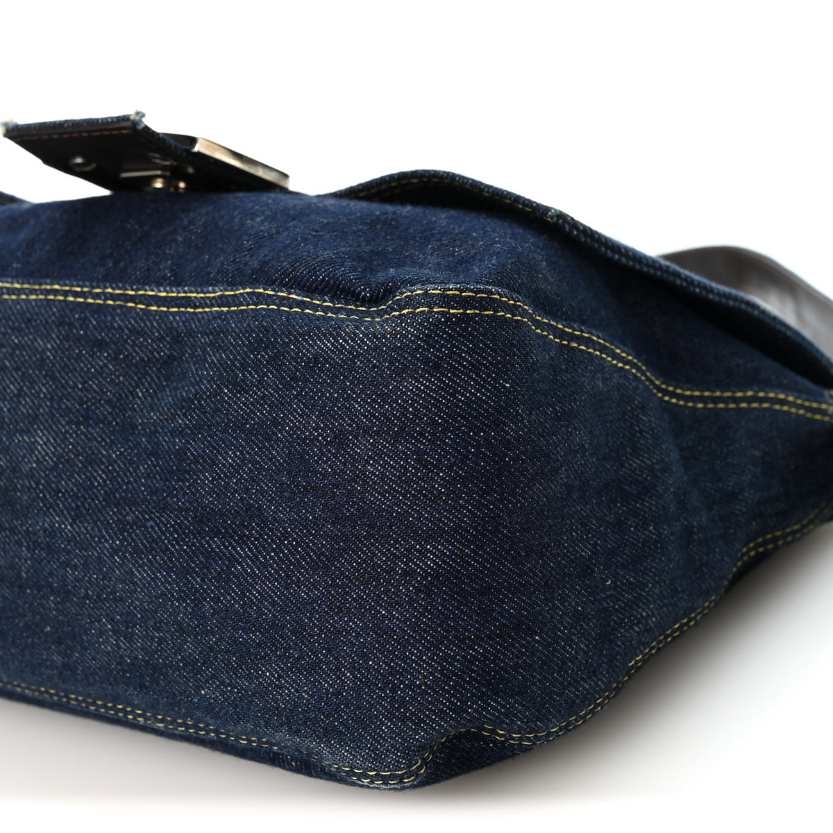 Fendi Denim Mama Baguette Blue 9 of 11