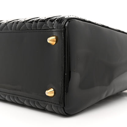 Christian Dior Patent Cannage Large Lady Dior Black 10 of 11