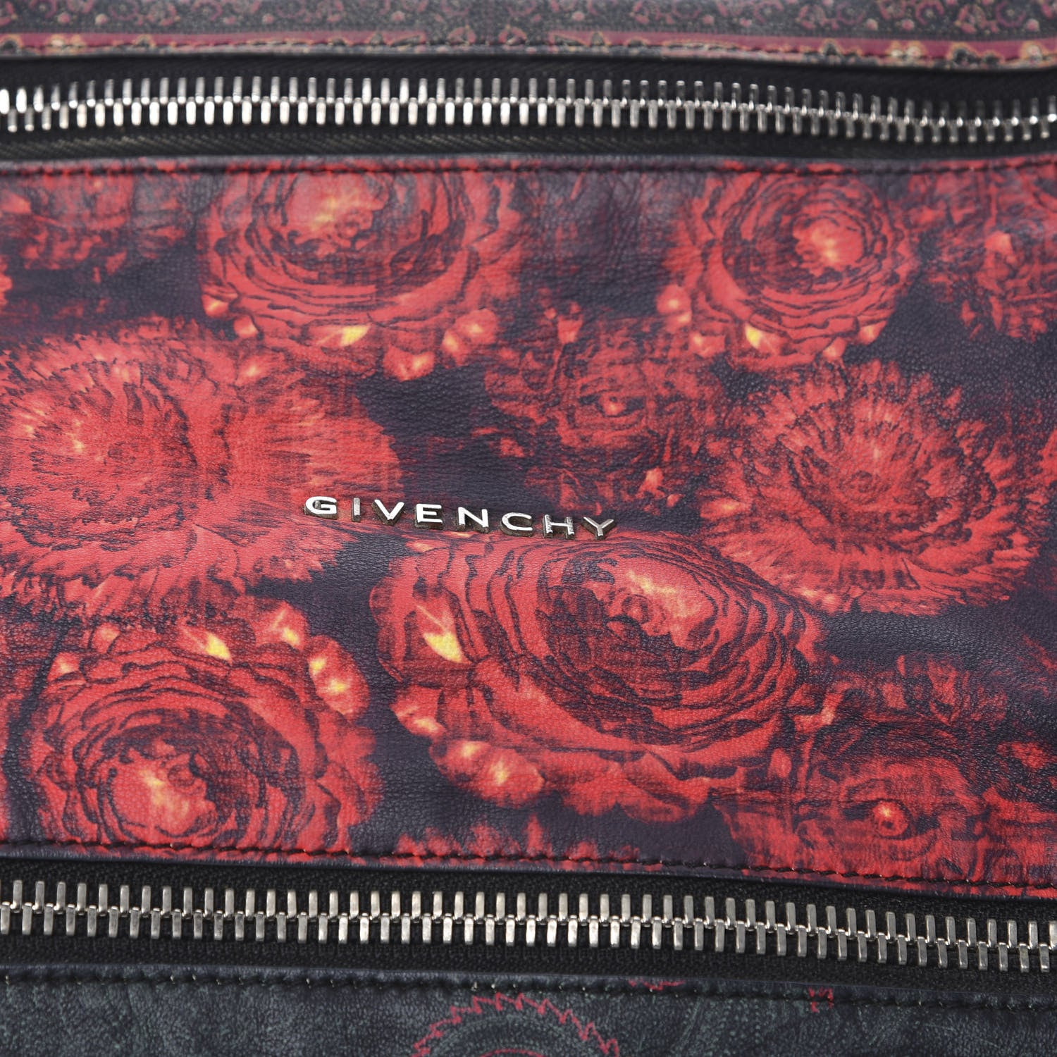 Givenchy Rubber Effect Floral Print Small Pandora Black Multicolor 10 of 10