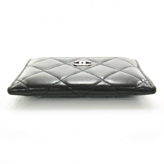 Chanel Lambskin Quilted Card Holder Black 4 of 9