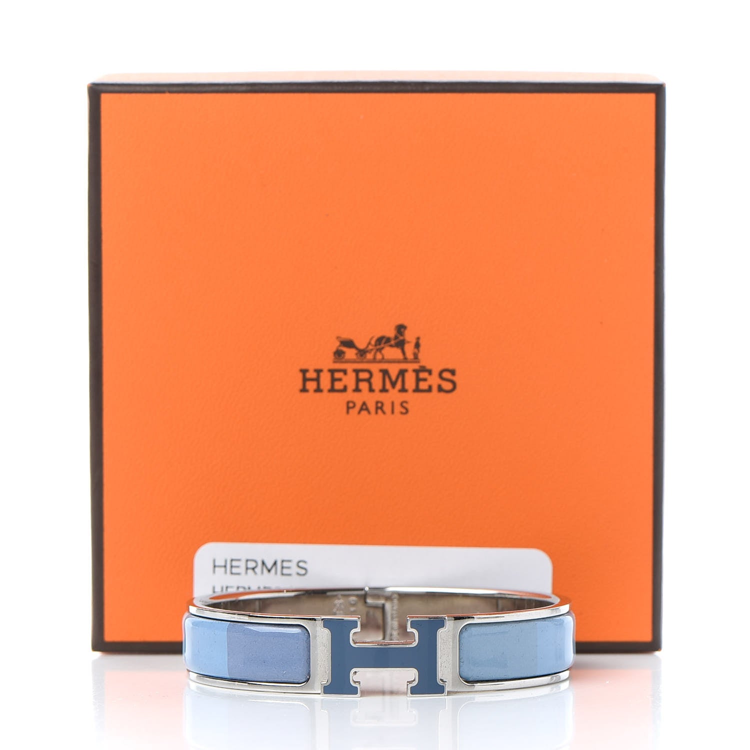 Hermes Enamel Narrow Clic Clac H Rainbow Bracelet PM Rainbow Bleu 7 of 7