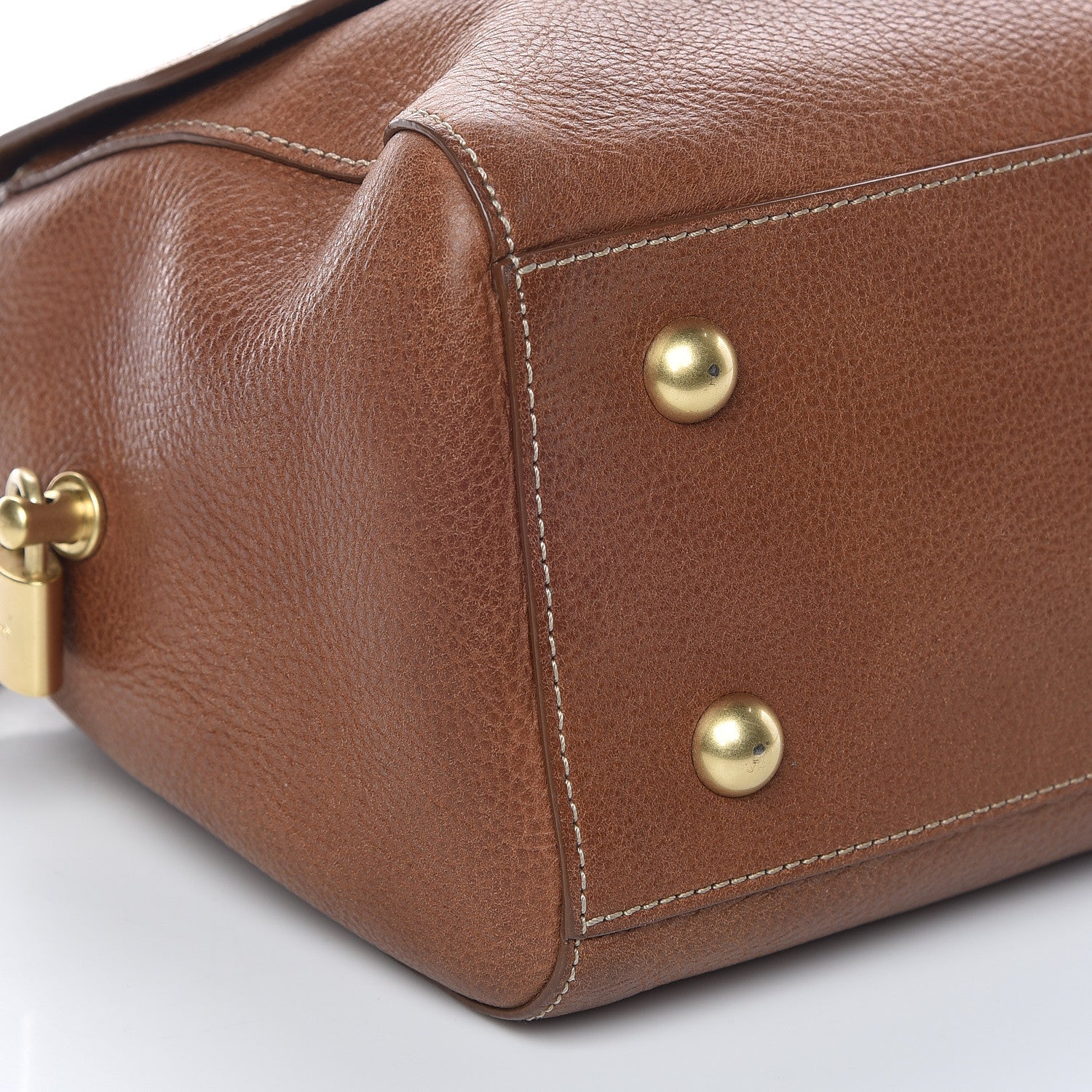 Mulberry Natural Leather Small Del Rey Satchel Oak 5 of 9