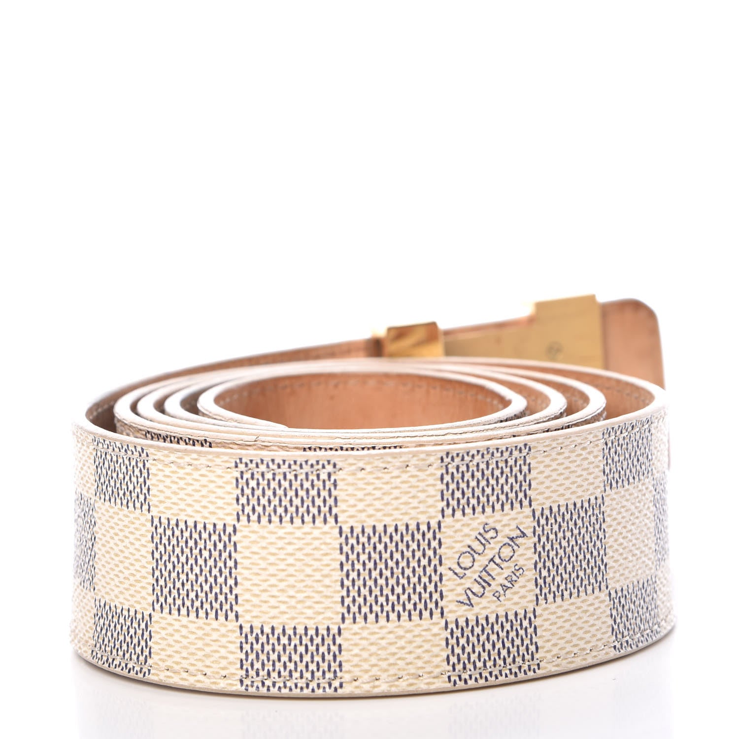 Louis Vuitton Damier Azur LV Initiales Belt 100 40 3 of 11