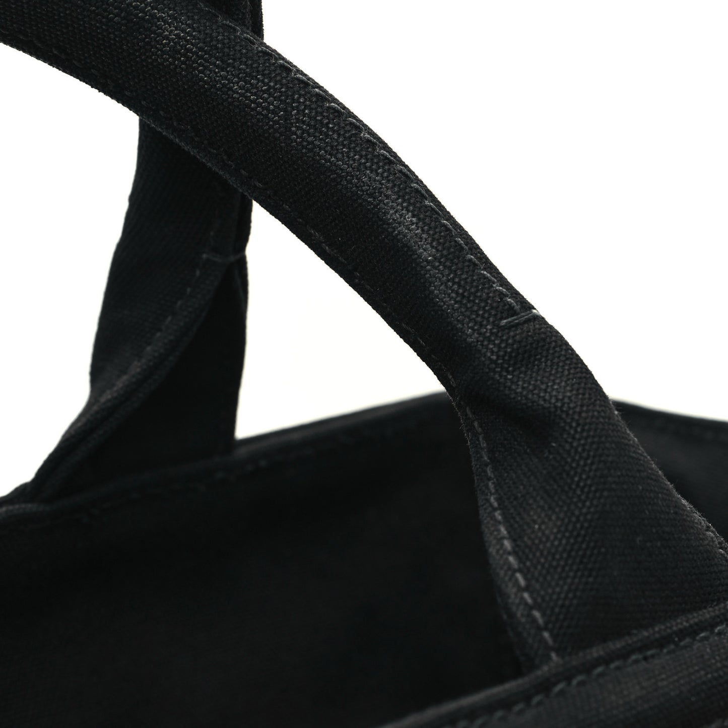 Wicker Canvas Large Tote Naturale Black