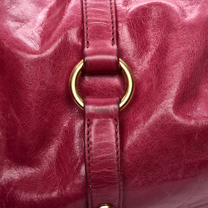 Miu Miu Vitello Lux Medium Bow Bag Fuchsia 14 of 18