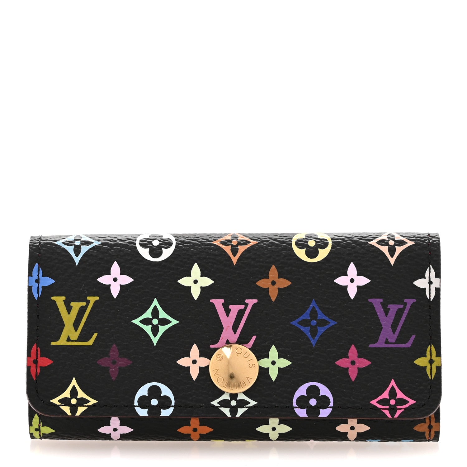 Louis Vuitton Monogram Multicolor Multicles 4 Key Holder Black Grenade 1 of 7