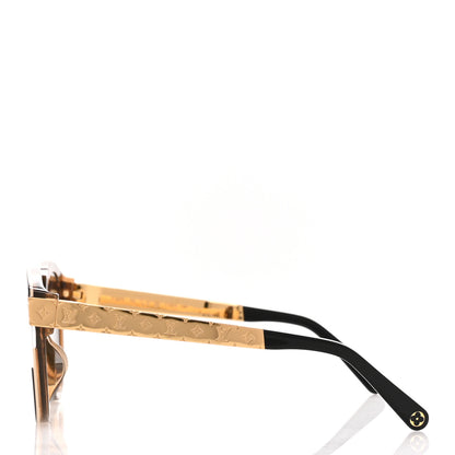 Louis Vuitton Acetate Petit Soupcon Cat Eye Sunglasses Z1857W Black 3 of 8