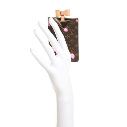 Louis Vuitton Monogram Cherry Blossom Mirror With Case Brown 2 of 9