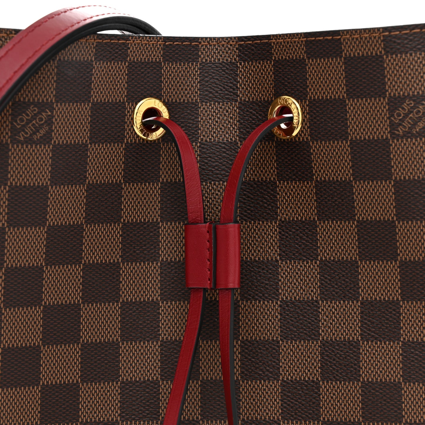 Damier Ebene Neonoe MM Cherry Berry