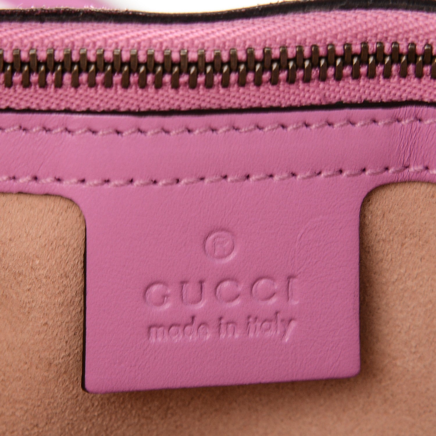 Gucci Calfskin Matelasse Medium GG Marmont Shoulder Bag Candy Mousse 6 of 6