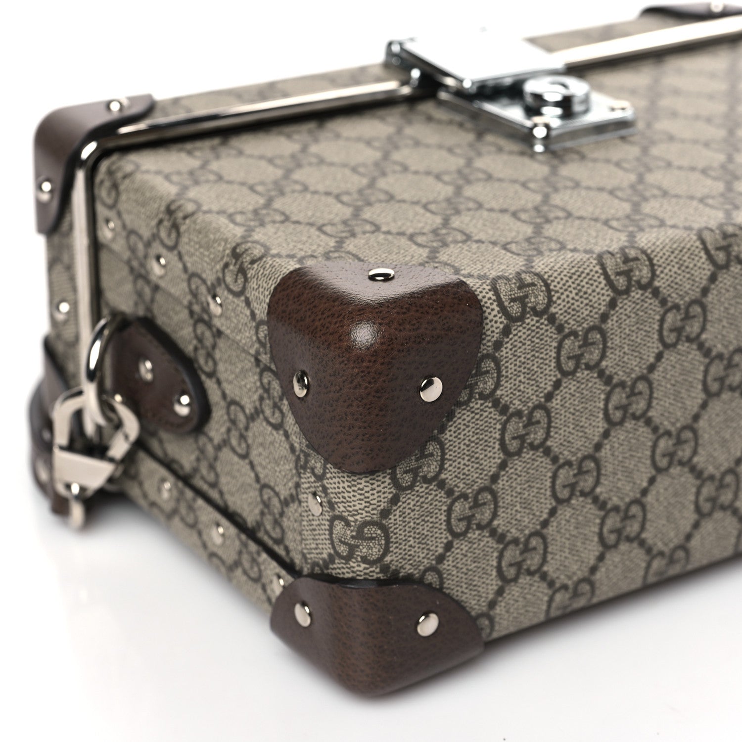 Gucci GG Supreme Monogram Globe-Trotter Beauty Case Brown 8 of 9