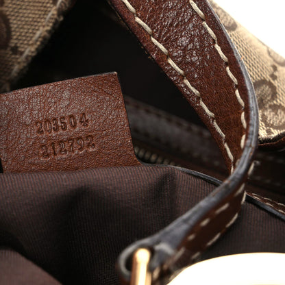 Gucci Monogram Medium Charlotte Hobo Brown 16 of 17