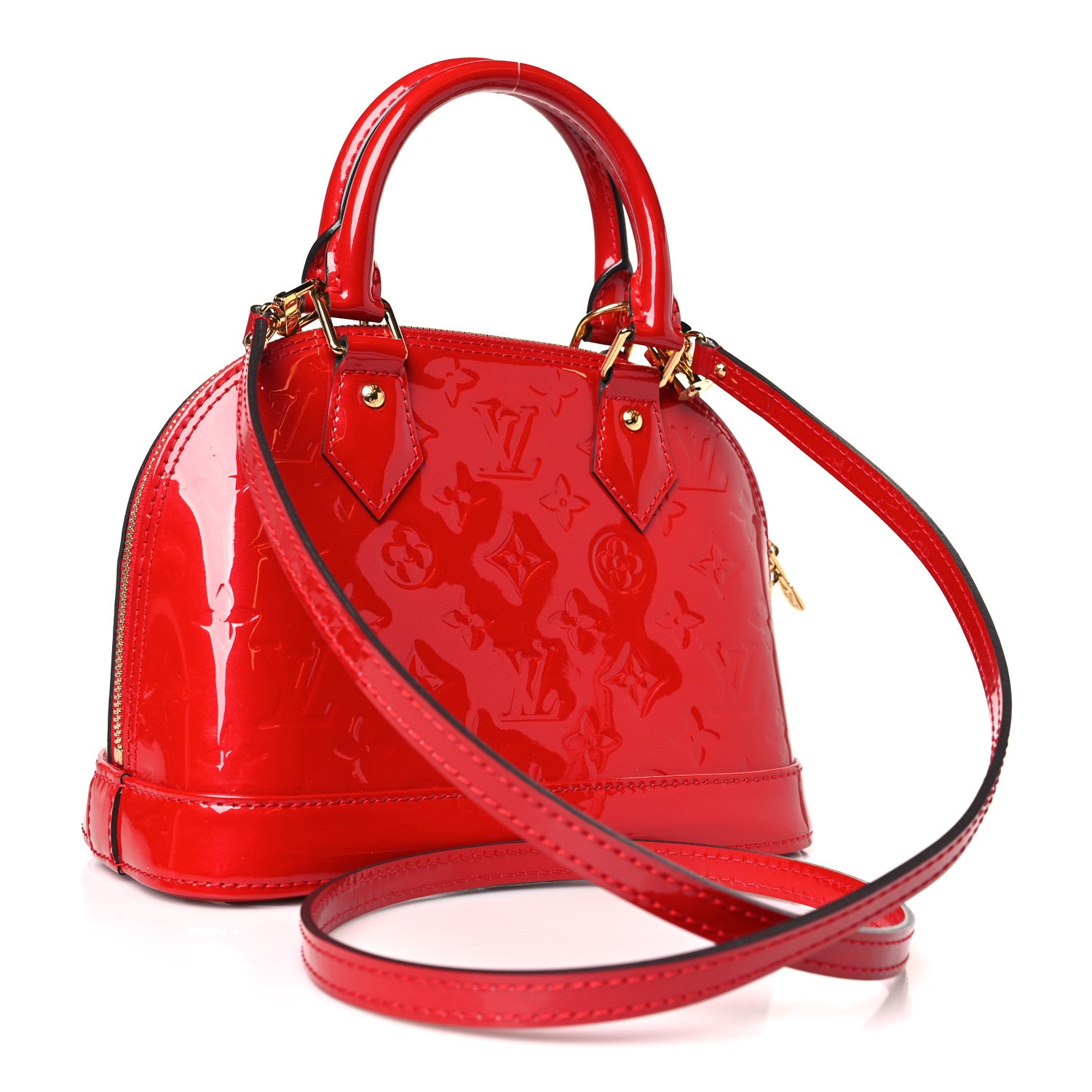 Louis Vuitton Vernis Alma BB Cherry 3 of 8