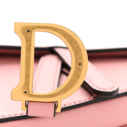 Christian Dior Supple Calfskin Mini Saddle Bag With Strap Old Rose 12 of 13