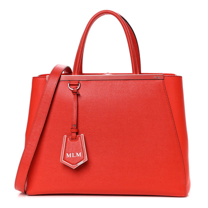 Fendi Vitello Elite Regular 2Jours Tote Papavero 1 of 11