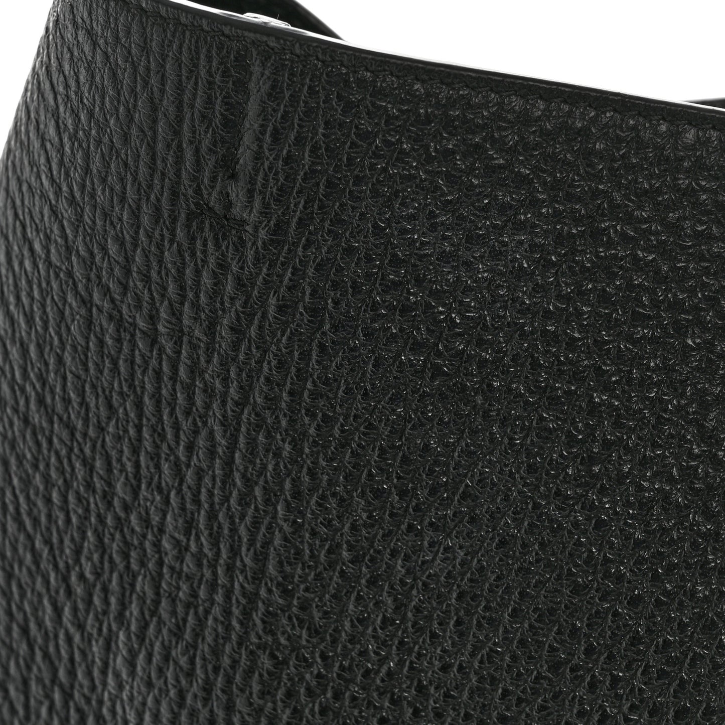 Grained Deerskin Bea Tote Black
