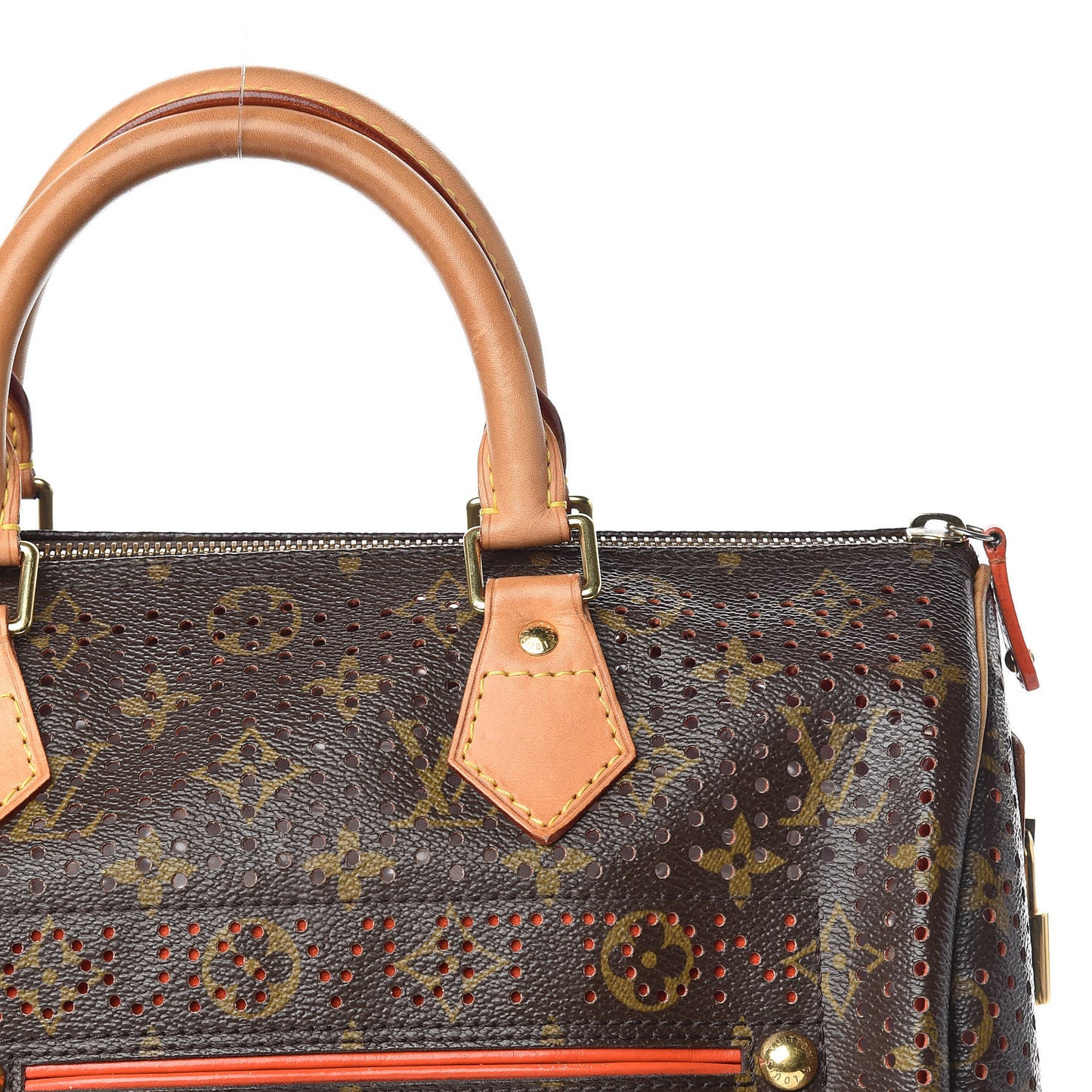 Monogram Perforated Speedy 30 Orange