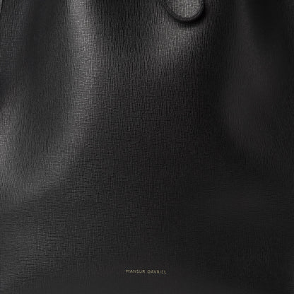 Mansur Gavriel Saffiano Bucket Bag Black Flamma 9 of 11