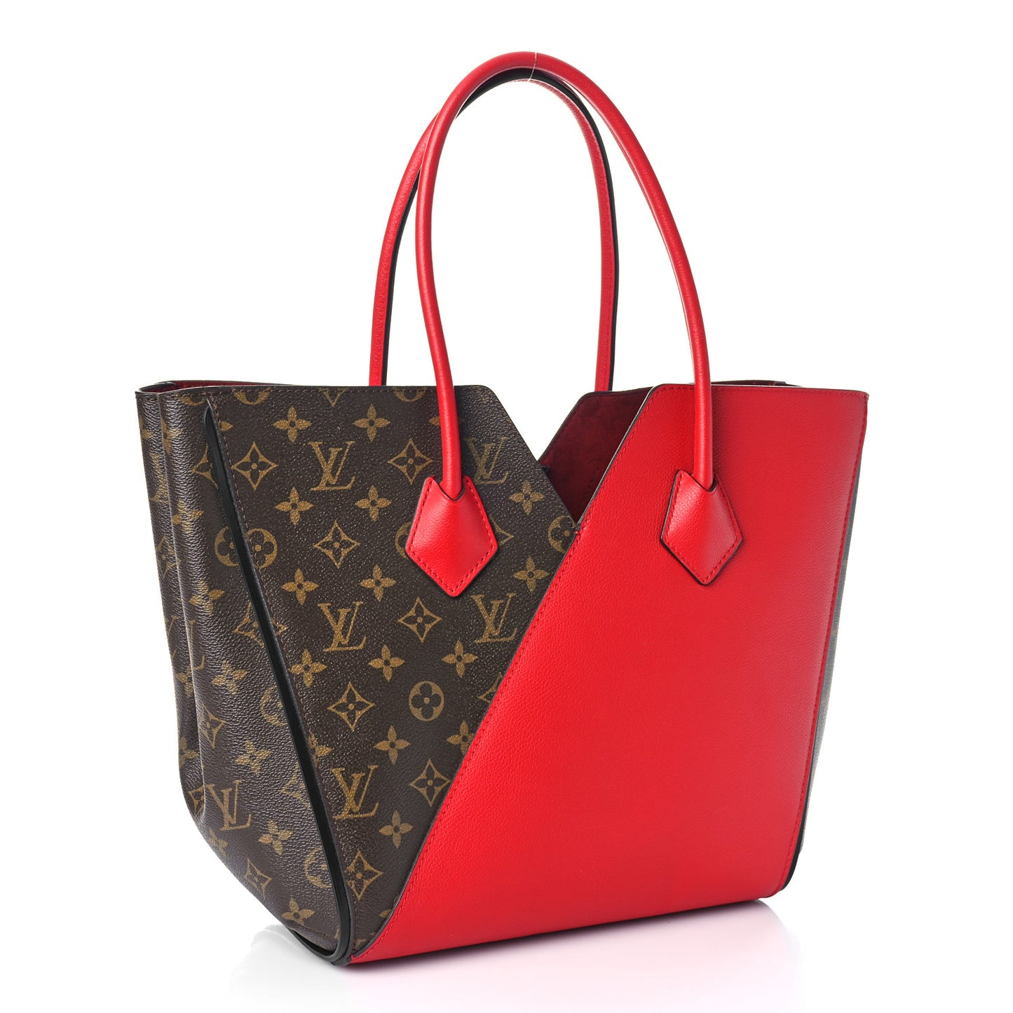 Calfskin Monogram Kimono Tote Cherry
