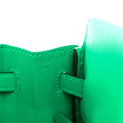 Hermes Swift Birkin Shadow 25 Menthe 8 of 10