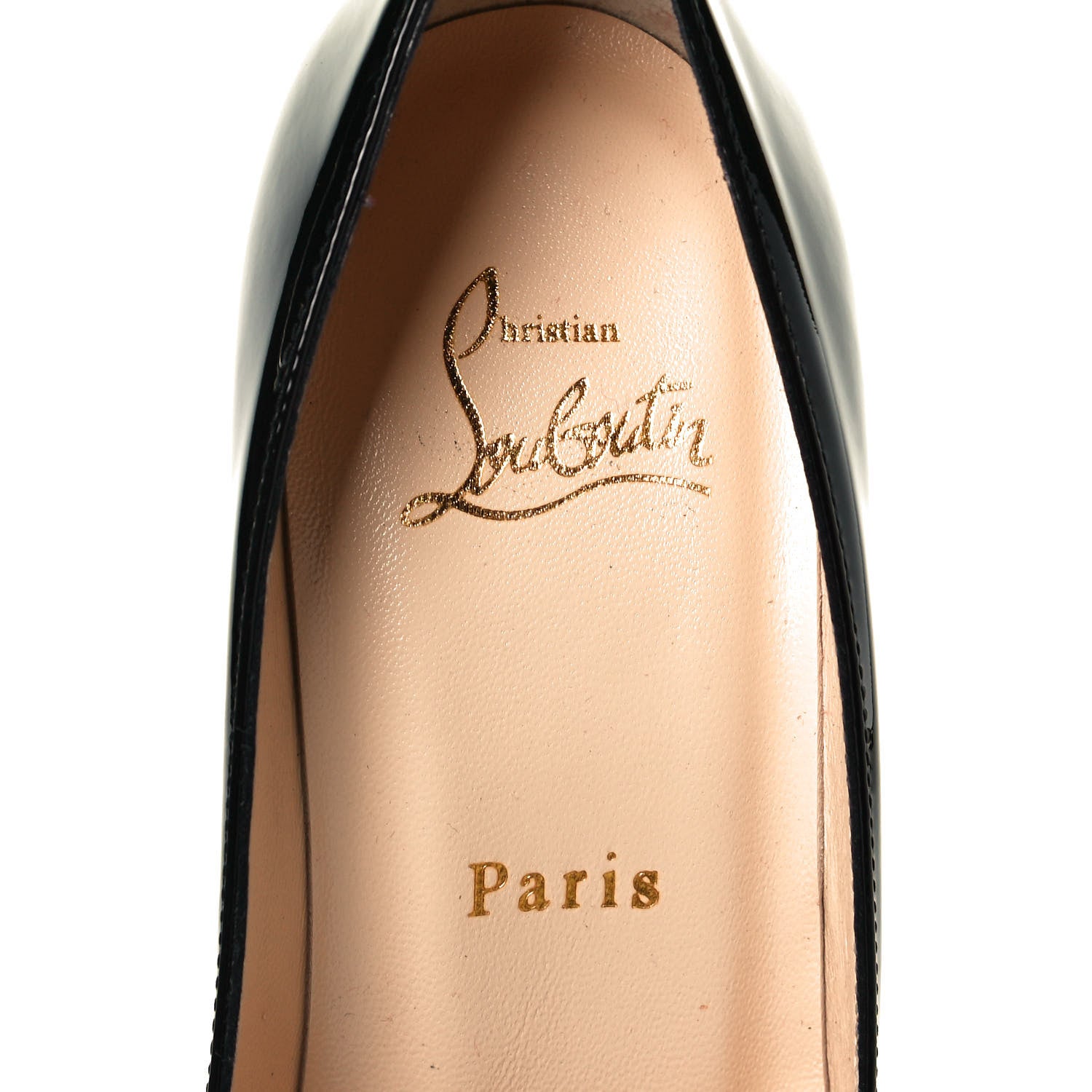 Christian Louboutin Patent Fifille 100 Pumps 37.5 Black 6 of 10