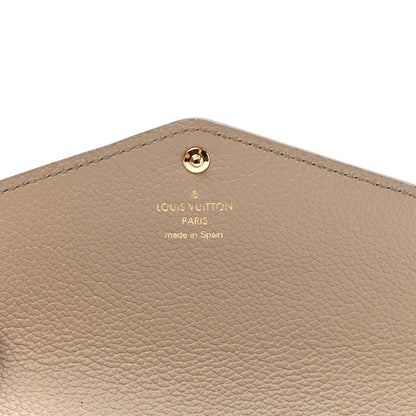 Louis Vuitton Empreinte Monogram Giant Sarah Wallet Tourterelle Creme 6 of 7