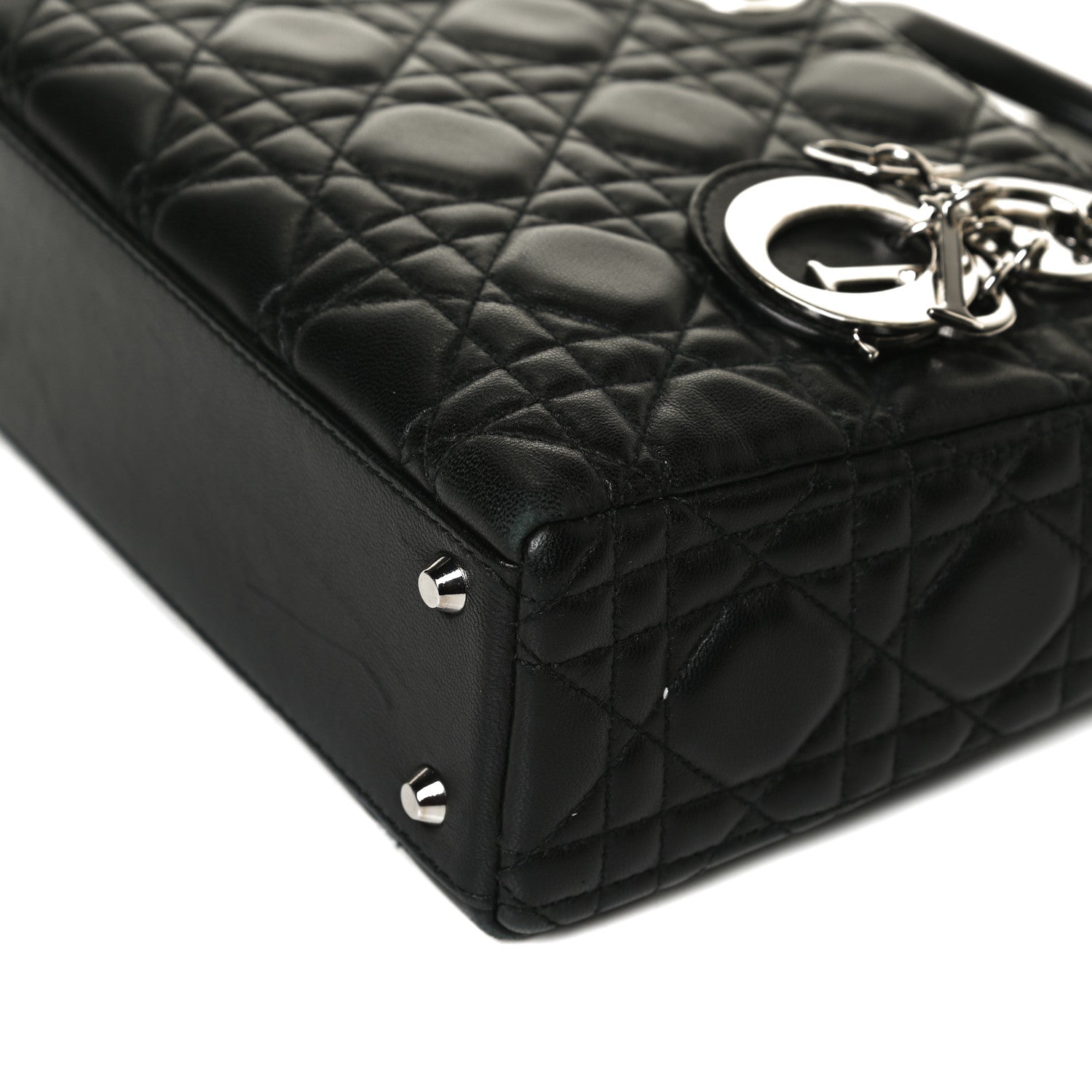 Christian Dior Lambskin Cannage Mini Lady Dior Black 11 of 15
