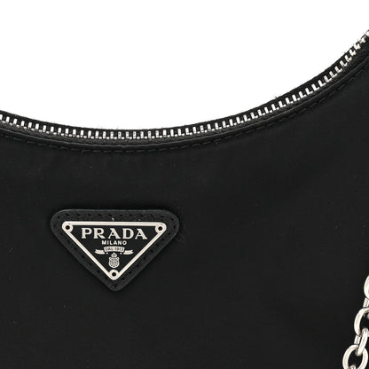 Prada Nylon Re-Edition 2005 Shoulder Bag Black 7 of 12