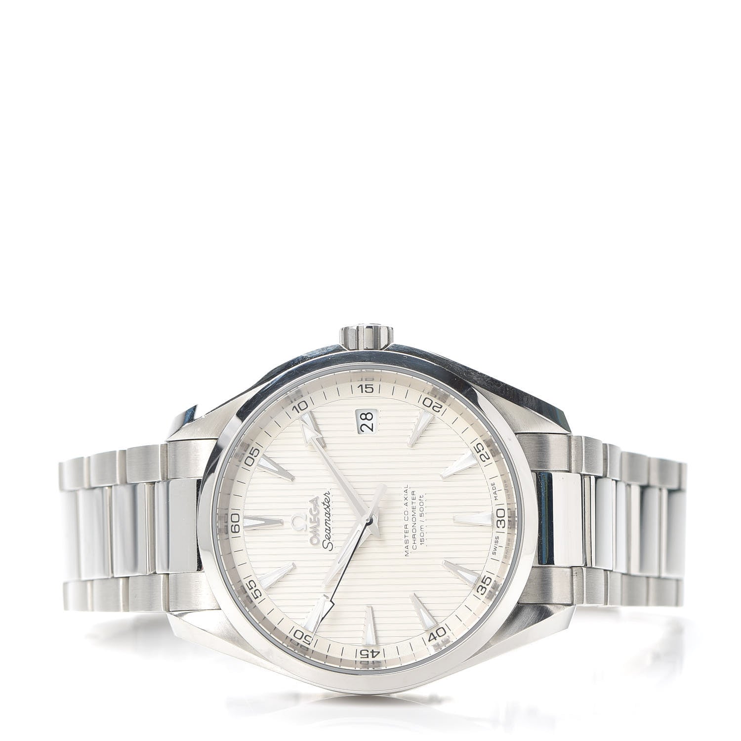 Omega Stainless Steel 41mm Seamaster Aqua Terra Master Co-Axial Automatic Watch White 231.10.42.21.02.003 2 of 5
