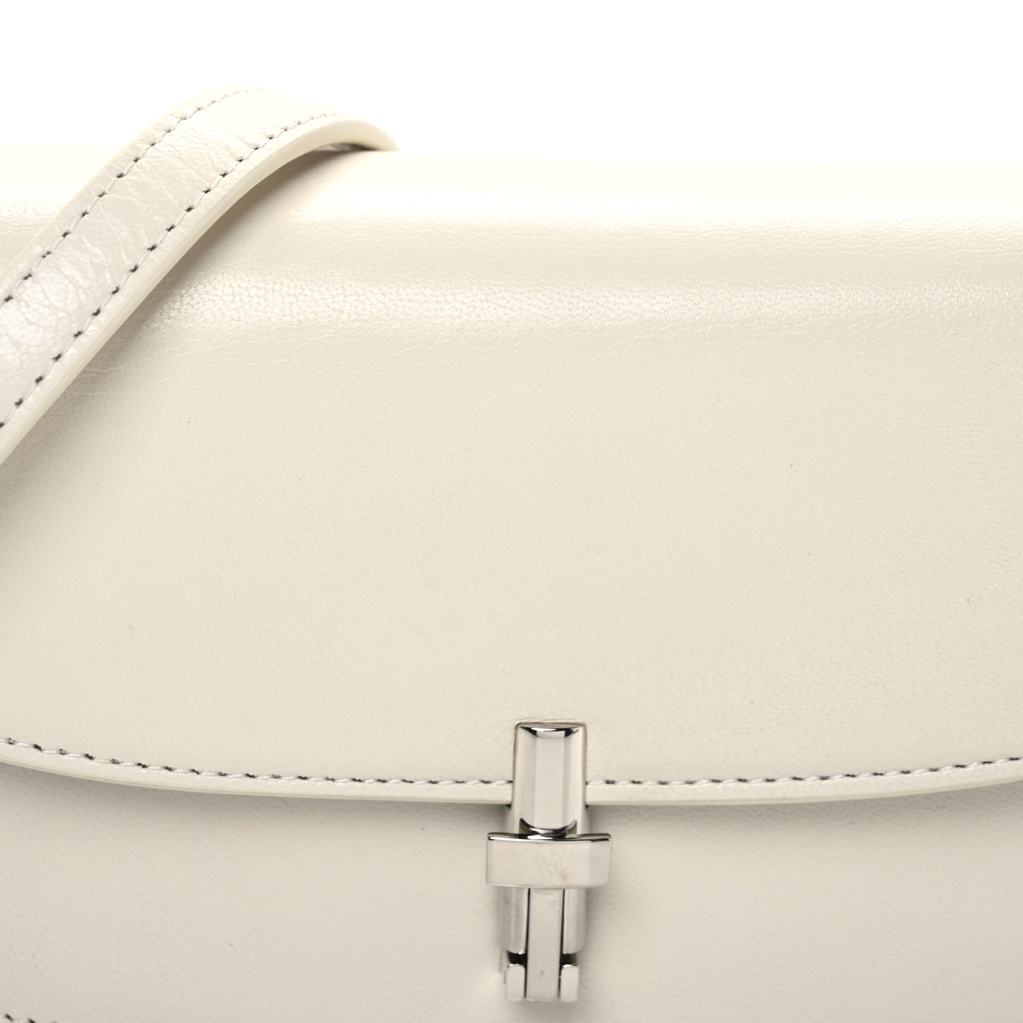 Smooth Calfskin The Sofia E/W Crossbody Ivory