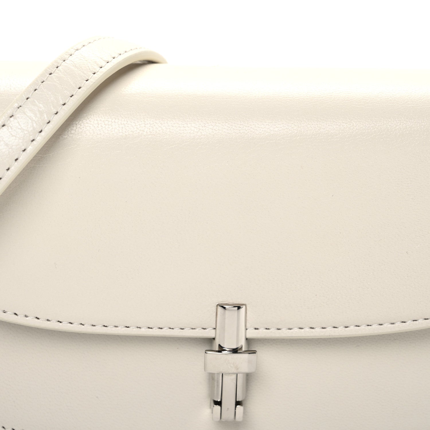 The Row Smooth Calfskin The Sofia E/W Crossbody Ivory 7 of 10