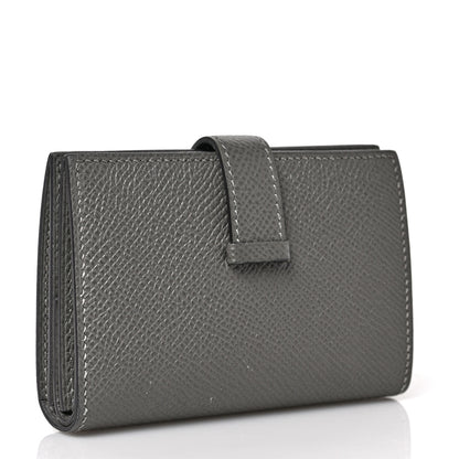 Hermes Epsom Mini Bearn Wallet Etain 3 of 6