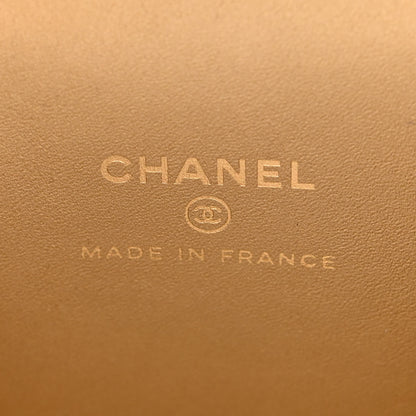 Chanel Lambskin Quilted Pearl Crush Mini Vanity Case With Chain Light Blue 6 of 11