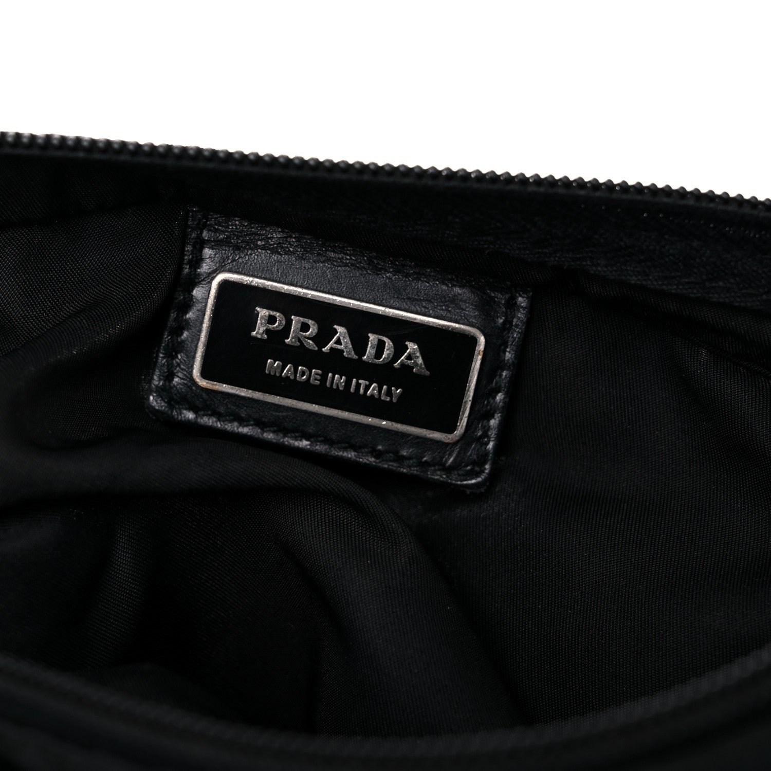Prada Nylon Saffiano Flat Messenger Bag Black 5 of 9