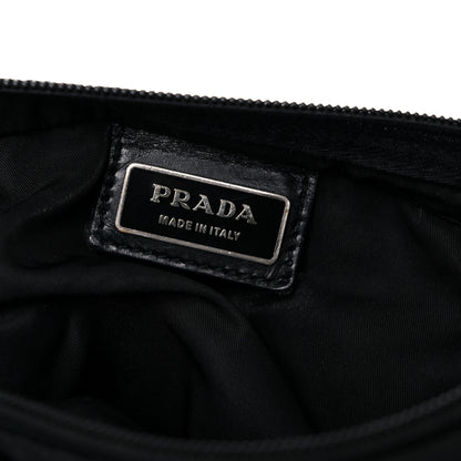 Prada Nylon Saffiano Flat Messenger Bag Black 5 of 9
