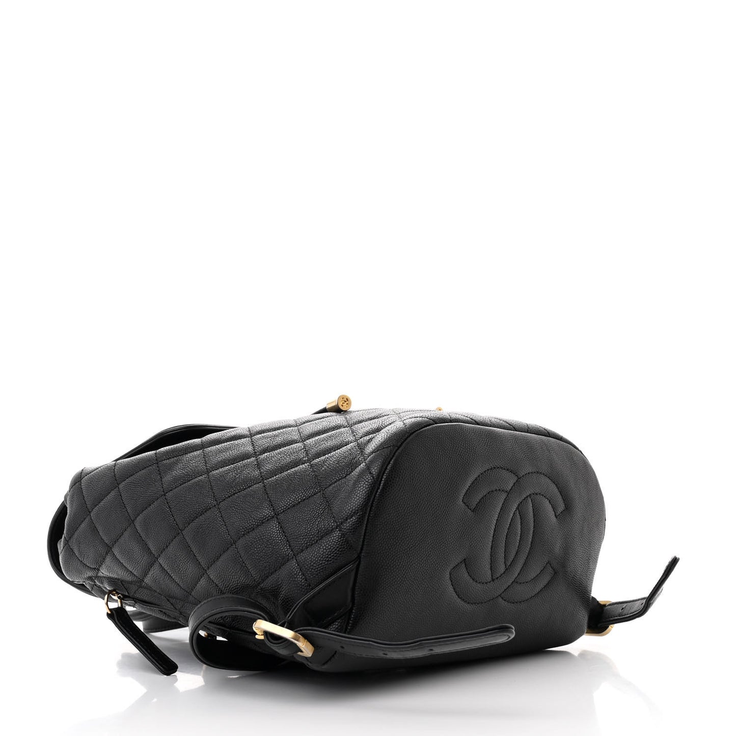 Caviar Quilted Filigree Backpack Black