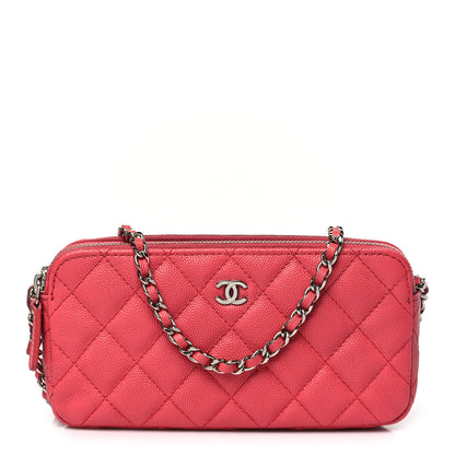 Chanel Caviar Quilted Small Clutch With Chain Pink 1 of 11