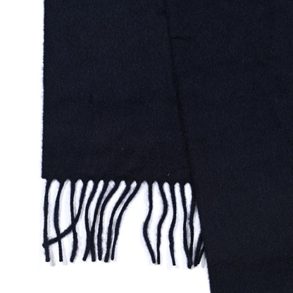 Hermes Cashmere Highlands Embroidered Patch Muffler Marine 4 of 5