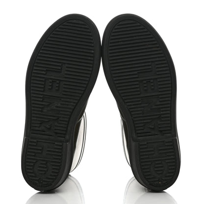 Chanel Rubber Logo Short Rain Boots 38 Green Black 5 of 8