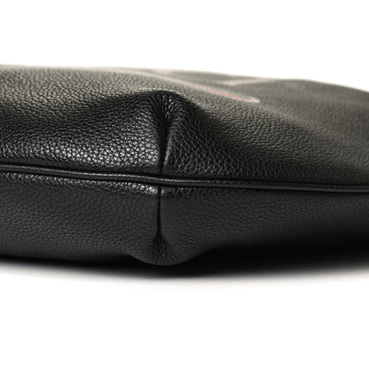 Gucci Grained Calfskin Logo Half Moon Hobo Black 15 of 22