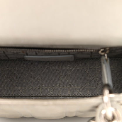 Christian Dior Metallic Lambskin Cannage Mini Lady Dior Grey 4 of 16