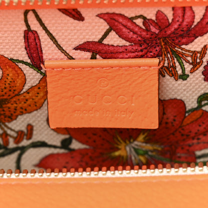 Gucci Canvas Medium Flora Tote White Multicolor Orange Fluo 6 of 11
