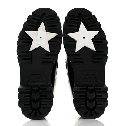 Christian Dior Brushed Calfskin Shearling Dior Code Lug Sole 15mm Loafers 36.5 Black Natural 5 of 11