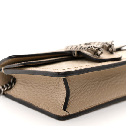 Gucci GG Supreme Monogram Textured Dollar Calfskin Super Mini Dionysus Shoulder Bag Beige Mystic White Oatmeal 8 of 12