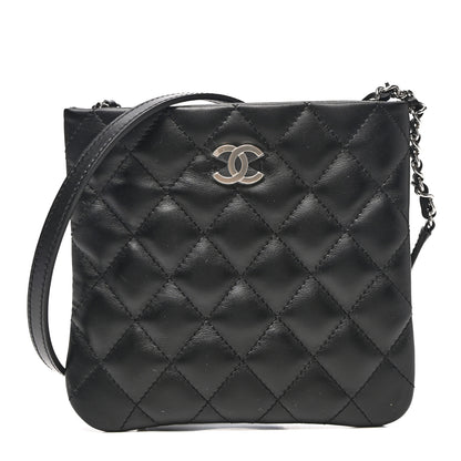 Chanel Lambskin Quilted Crossbody Bag Black 1 of 12