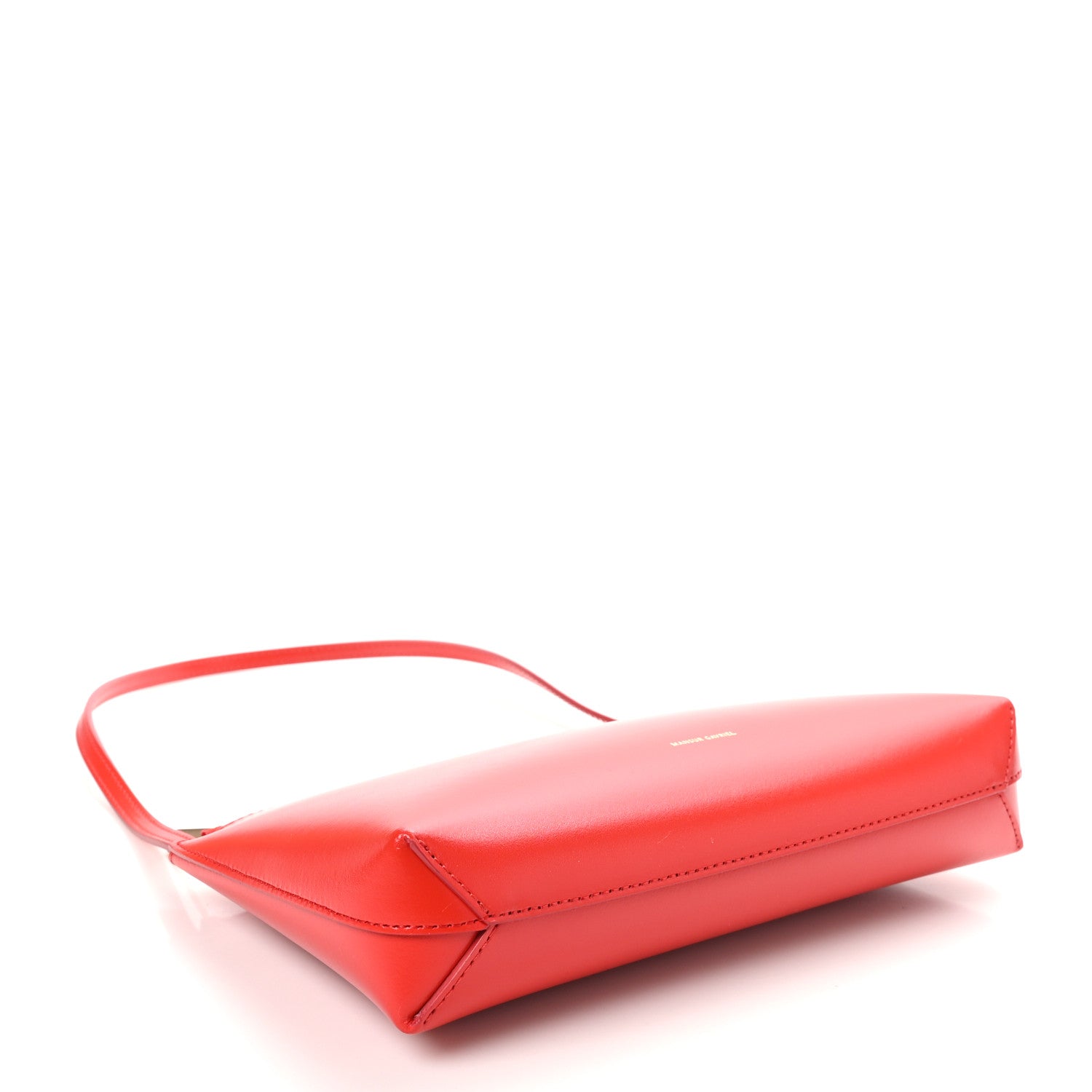 Mansur Gavriel Calfskin Gaia Shoulder Bag Poppy 4 of 10